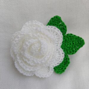 White Rose Brooch