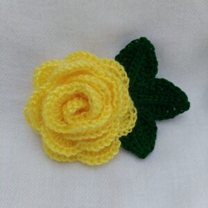 Yellow Rose Brooch
